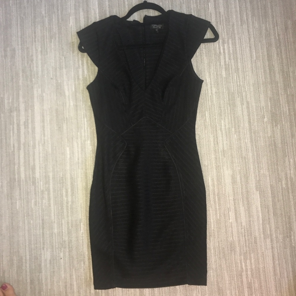 Tight black dress